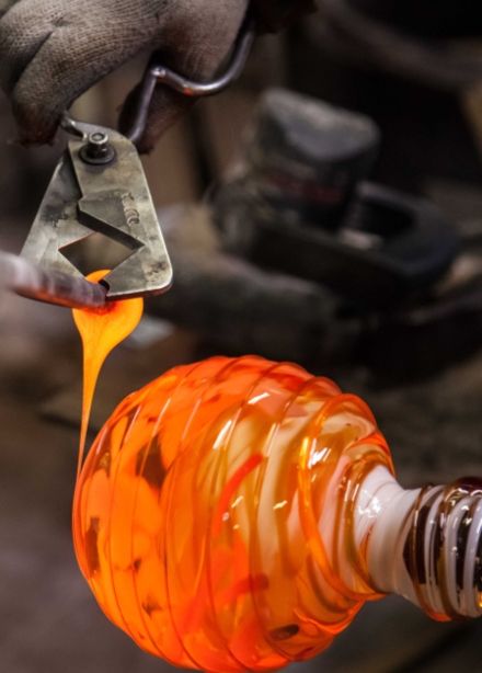 Шоу стеклодува в мастерской Repin Glass