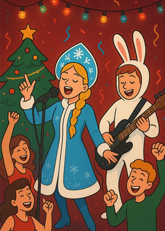 Предновогодняя вечеринка с безбашенной командой #газетыпишут